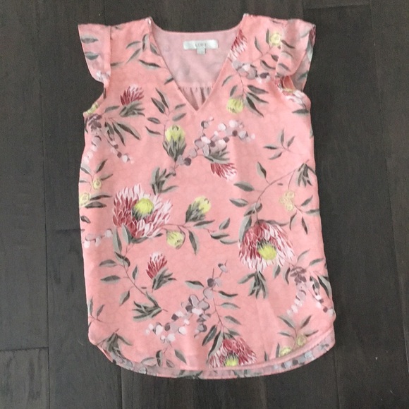 LOFT flutter sleeve top - Picture 4 of 10